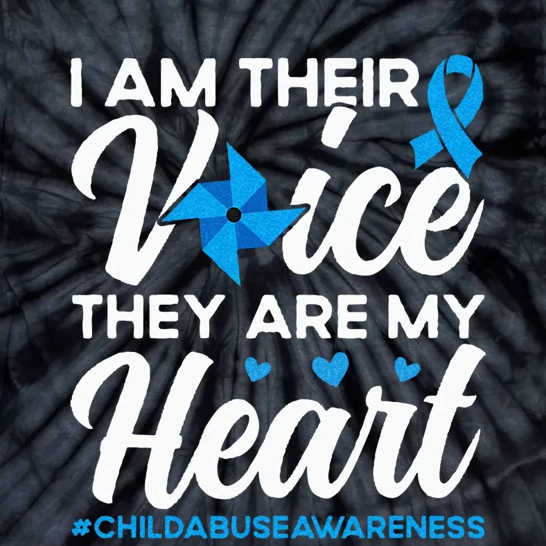 Im Their Voice Child Abuse Prevention Awareness Month Tie-Dye T-Shirt