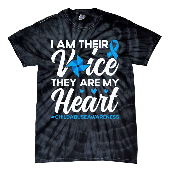 Im Their Voice Child Abuse Prevention Awareness Month Tie-Dye T-Shirt