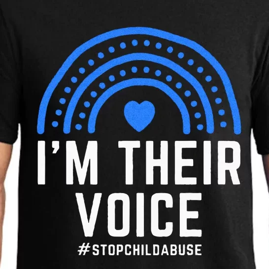 Im Their Voice Heart Child Abuse Awareness Month Prevention Pajama Set