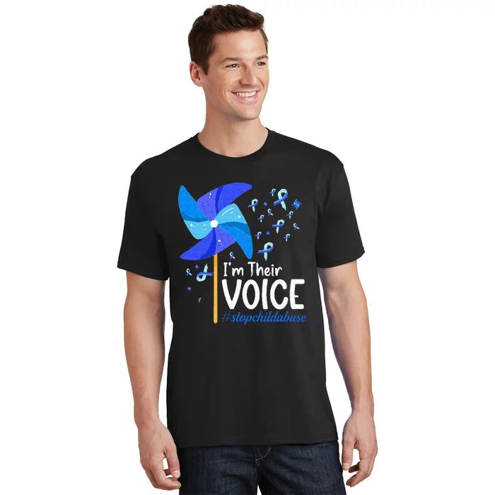 Im Their Voice Pinwheel Child Abuse Prevention Awareness T-Shirt