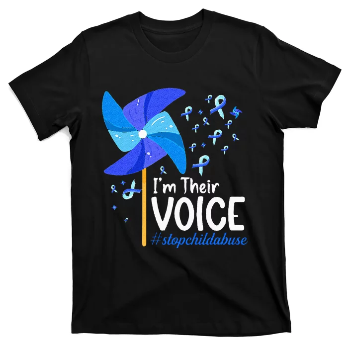 Im Their Voice Pinwheel Child Abuse Prevention Awareness T-Shirt