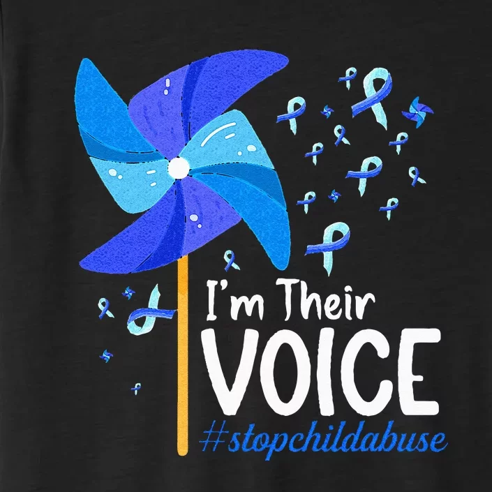 Im Their Voice Pinwheel Child Abuse Prevention Awareness ChromaSoft Performance T-Shirt