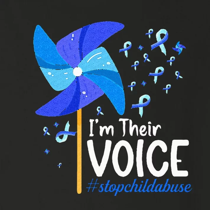 Im Their Voice Pinwheel Child Abuse Prevention Awareness Toddler Long Sleeve Shirt