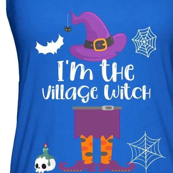 Im The Village Witch Halloween Matching Group Costume Gift Ladies Essential Flowy Tank