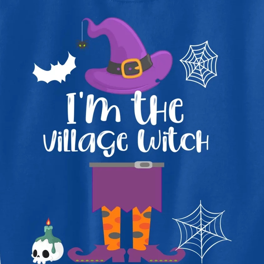 Im The Village Witch Halloween Matching Group Costume Gift Kids Sweatshirt