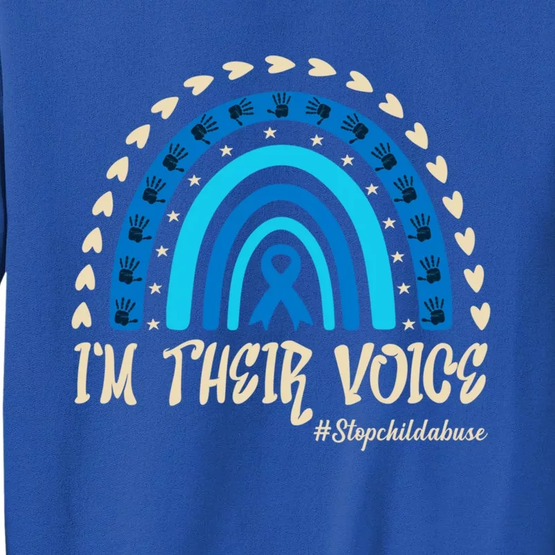 Im Their Voice Stop Abuse Prevention Awareness Month Cool Gift Sweatshirt