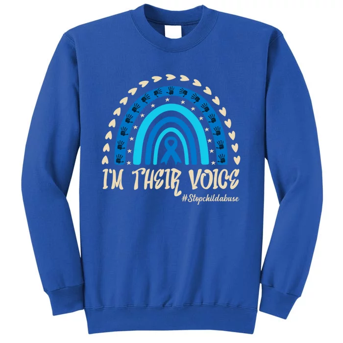 Im Their Voice Stop Abuse Prevention Awareness Month Cool Gift Sweatshirt