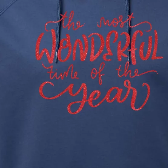 It's The Wonderful Time Of The Year Christmas Season Festive Performance Fleece Hoodie