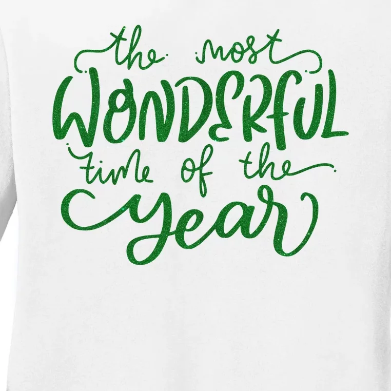 It's The Wonderful Time Of The Year Christmas Season Festive Ladies Long Sleeve Shirt