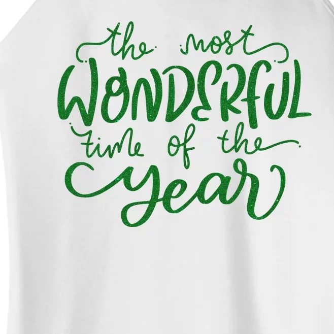 It's The Wonderful Time Of The Year Christmas Season Festive Women’s Perfect Tri Rocker Tank