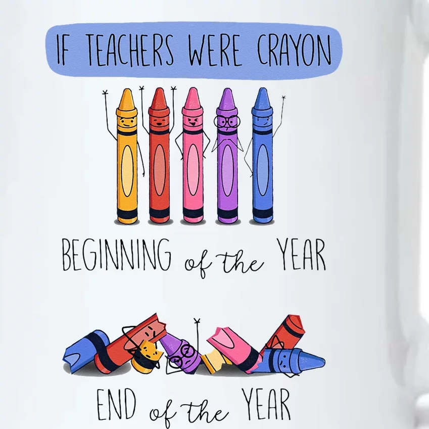 If Teachers Were Crayon Beginning Of The Year End The Year Black Color Changing Mug