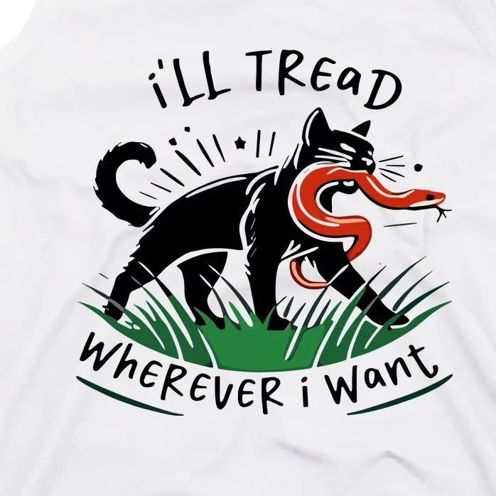 Ill Tread Wherever I Want Cat Ladies For Kamala Madam Tank Top