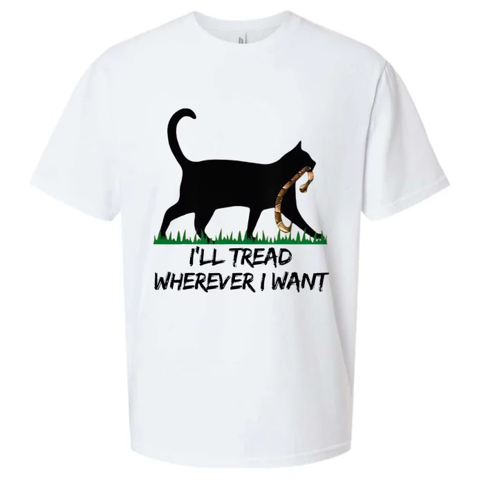 ILl Tread Wherever I Want Sueded Cloud Jersey T-Shirt