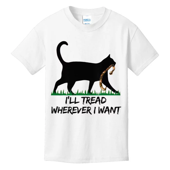 ILl Tread Wherever I Want Kids T-Shirt