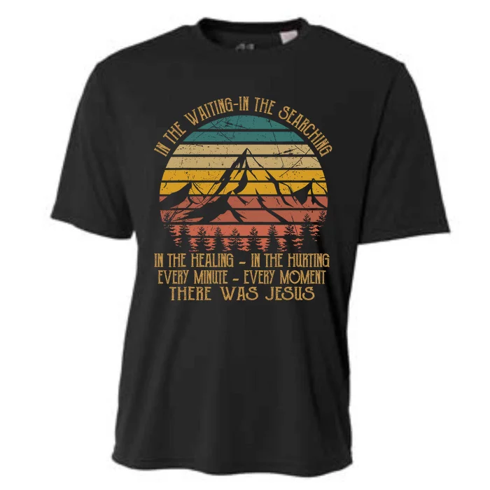 In The Waiting In The Searching There Was Jesus Christian Cooling Performance Crew T-Shirt