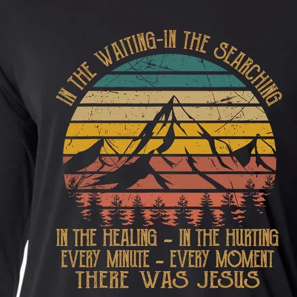 In The Waiting In The Searching There Was Jesus Christian Cooling Performance Long Sleeve Crew