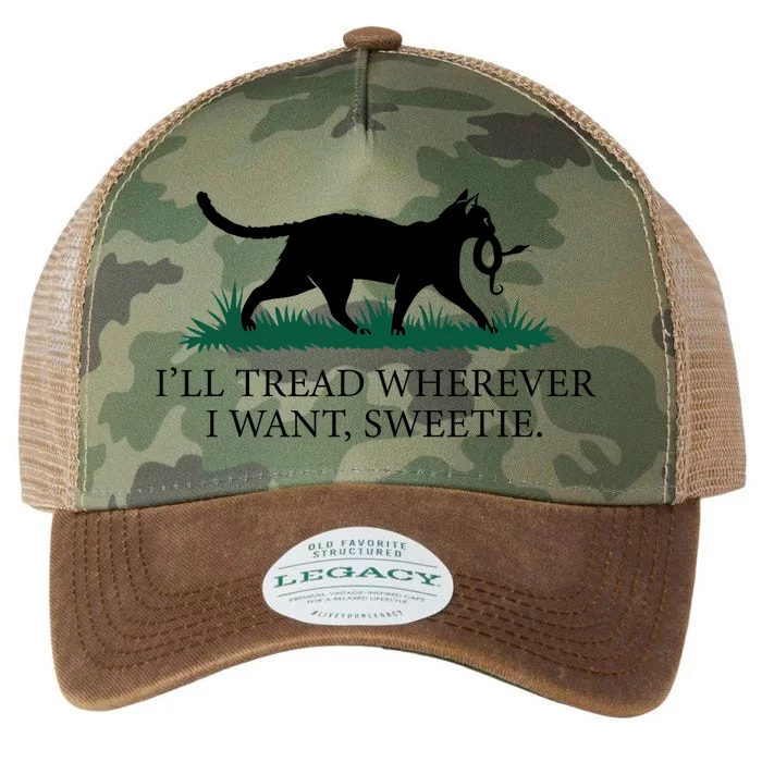 I’Ll Tread Wherever I Want Sweetie Cat Lady Legacy Tie Dye Trucker Hat