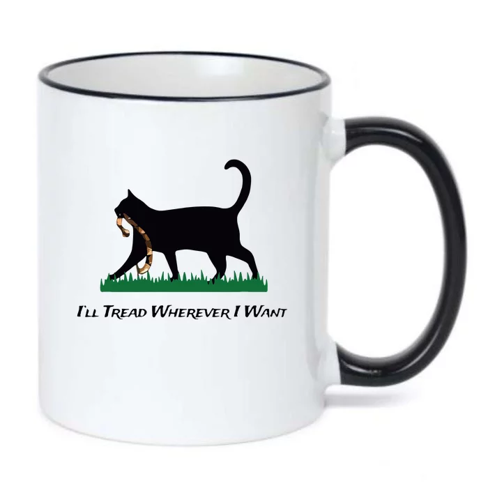 Ill Tread Wherever I Want Black Color Changing Mug