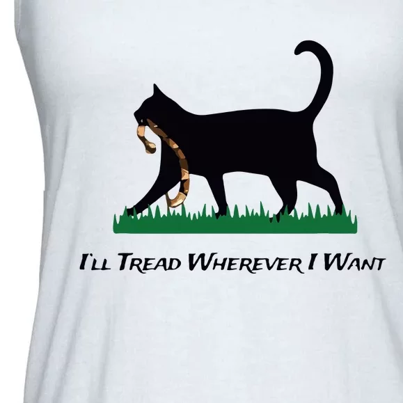 Ill Tread Wherever I Want Ladies Essential Flowy Tank