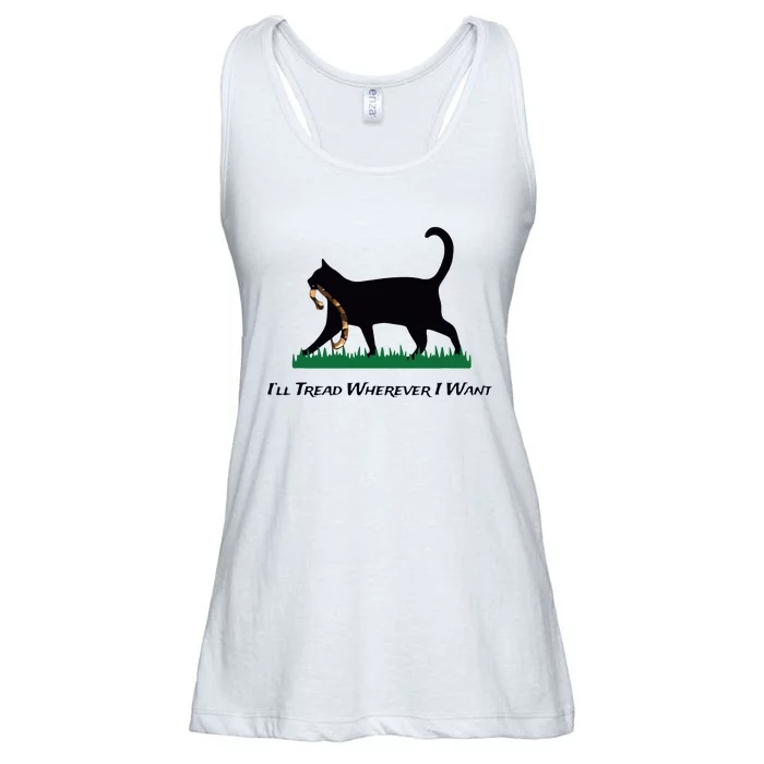 Ill Tread Wherever I Want Ladies Essential Flowy Tank