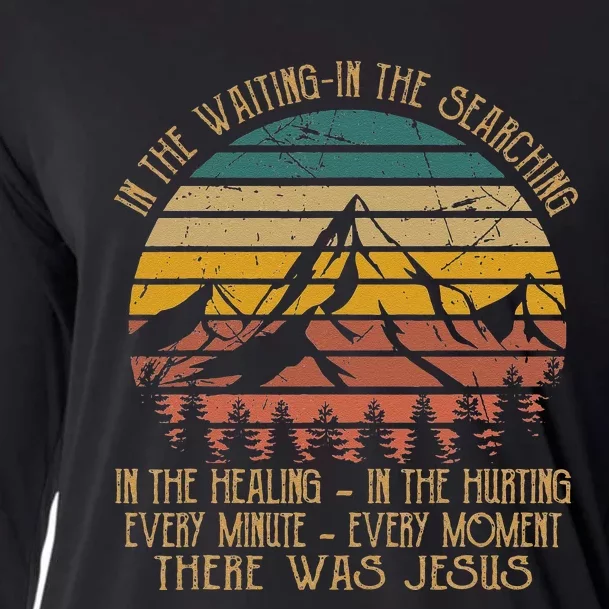 In The Waiting In The Searching There Was Jesus Christian Cooling Performance Long Sleeve Crew