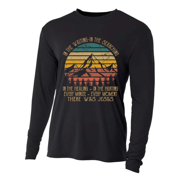 In The Waiting In The Searching There Was Jesus Christian Cooling Performance Long Sleeve Crew