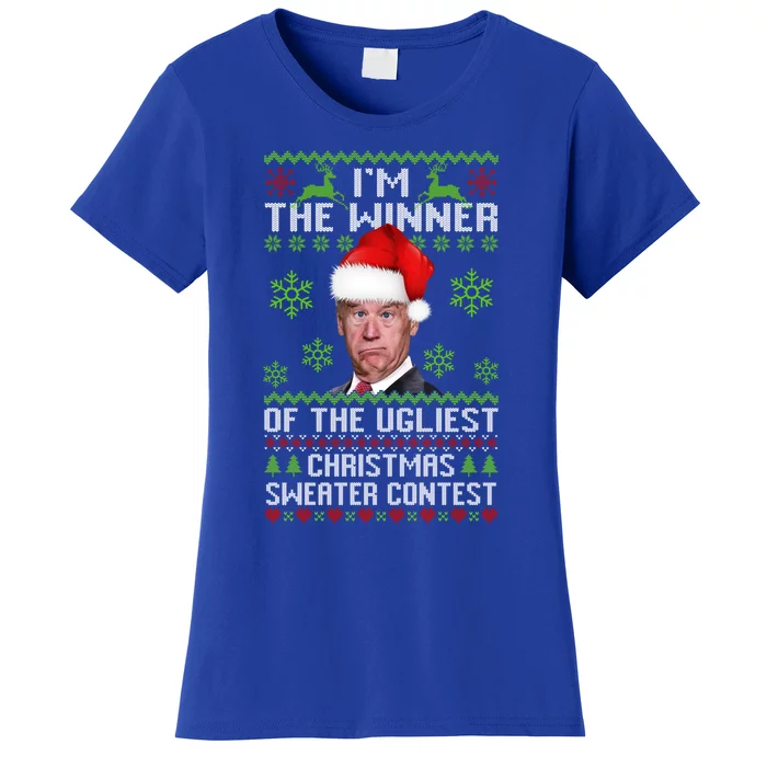 I'm The Winning Of The Ugliest Xmas Anticute Giftbiden Gift Women's T-Shirt