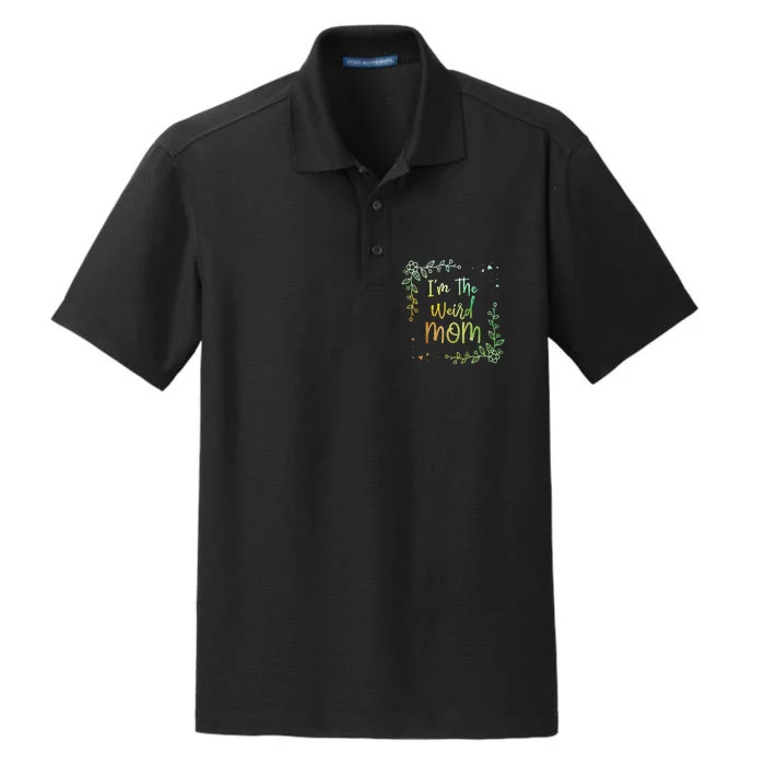 Im The Weird Mom Mother's Day Baseball Player Parents Dry Zone Grid Performance Polo