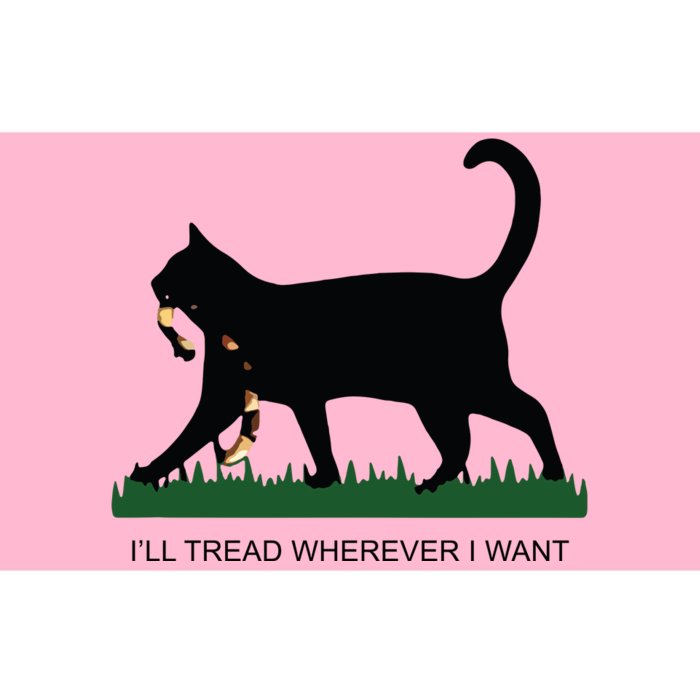 Ill Tread Wherever I Want Childless Cat Lady For Kamala Bumper Sticker