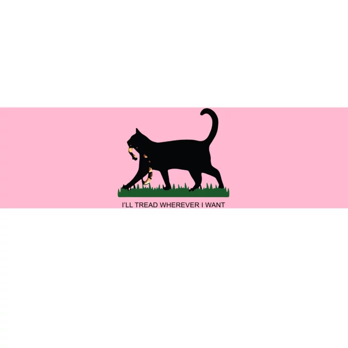 Ill Tread Wherever I Want Childless Cat Lady For Kamala Bumper Sticker