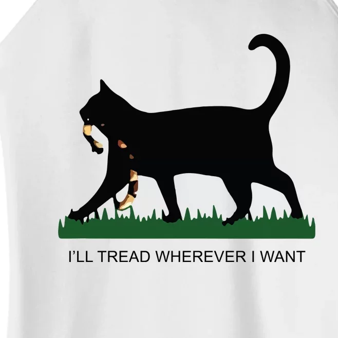 Ill Tread Wherever I Want Childless Cat Lady For Kamala Women’s Perfect Tri Rocker Tank