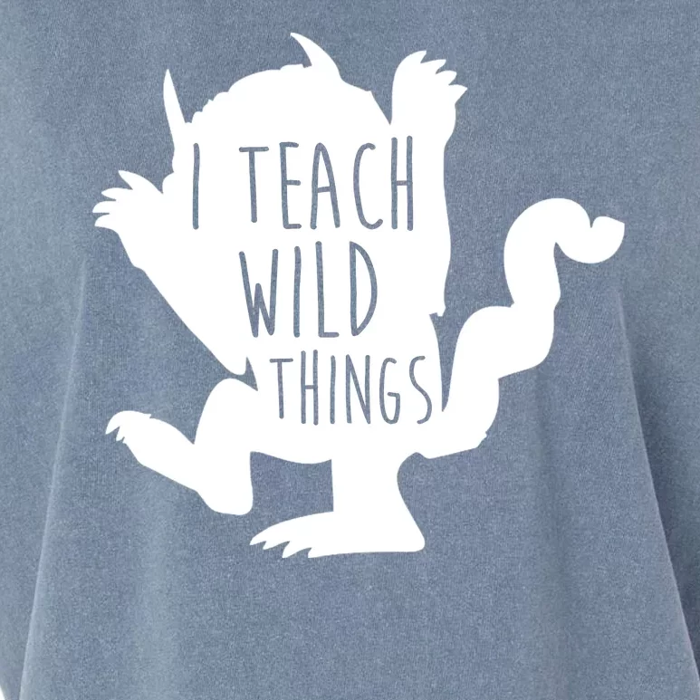 I Teach Wild Things Garment-Dyed Women's Muscle Tee