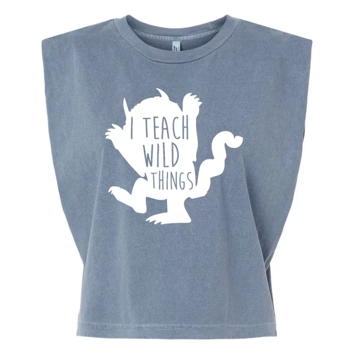 I Teach Wild Things Garment-Dyed Women's Muscle Tee