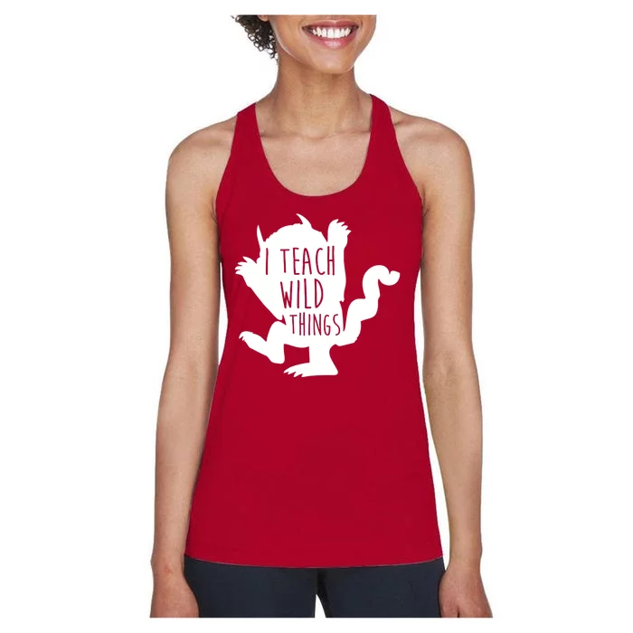 I Teach Wild Things Women's Racerback Tank