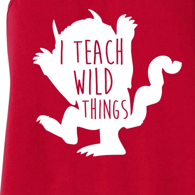 I Teach Wild Things Women's Racerback Tank