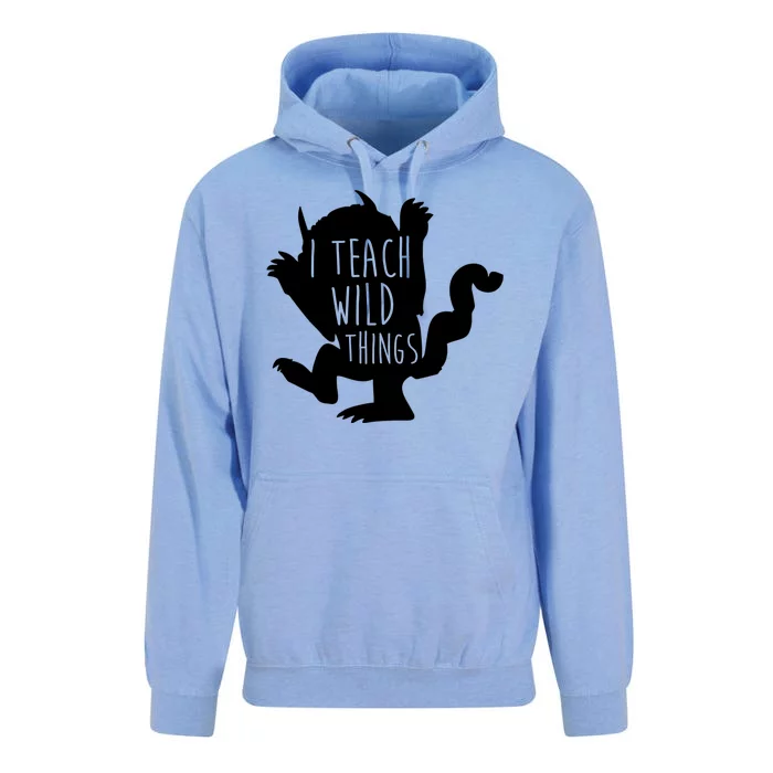 I Teach Wild Things Unisex Surf Hoodie