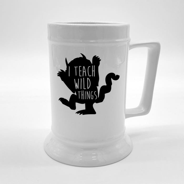 I Teach Wild Things Front & Back Beer Stein