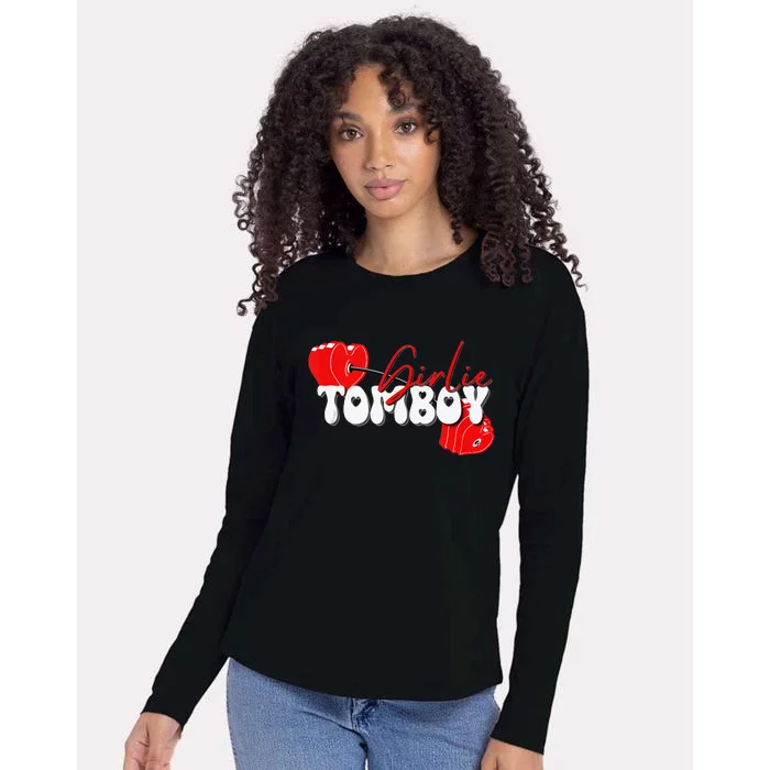 Ie Tom Workout Barbell Womens Cotton Relaxed Long Sleeve T-Shirt