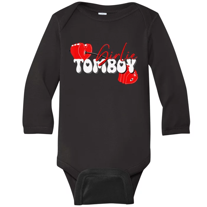 Ie Tom Workout Barbell Baby Long Sleeve Bodysuit