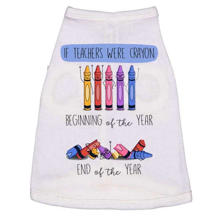 If Teachers Were Crayon Beginning Of The Year End The Year Doggie Tank