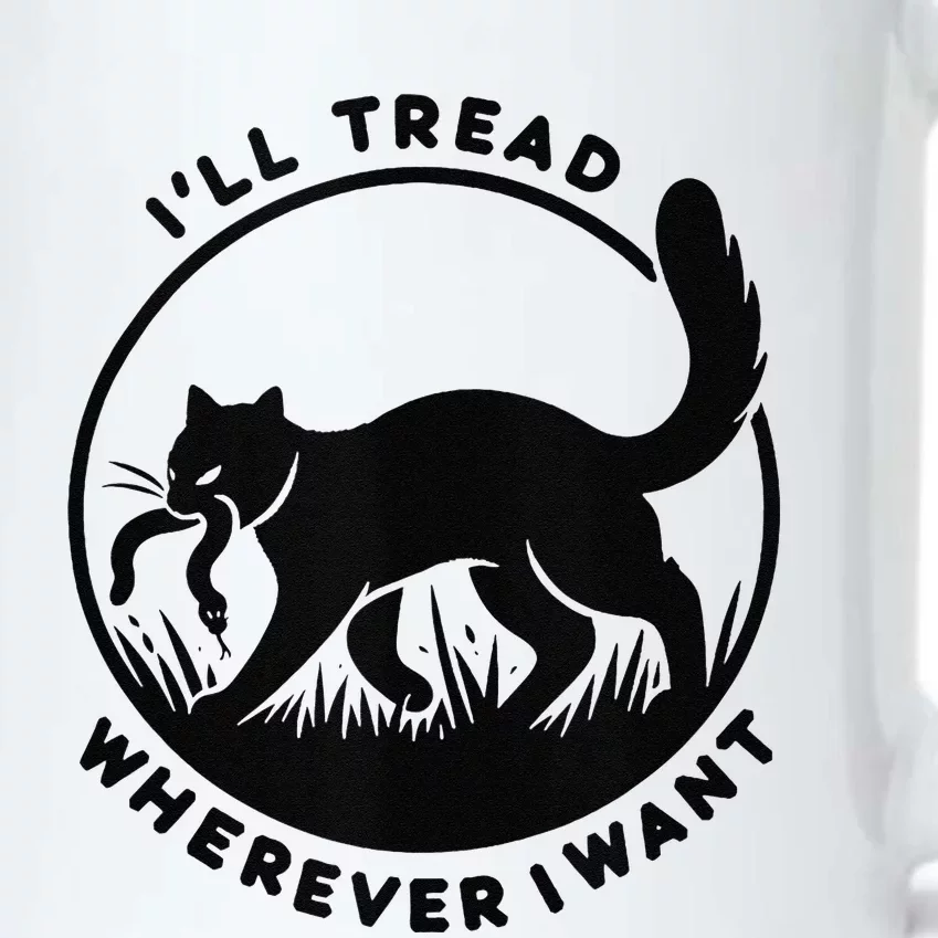 ILl Tread Wherever I Want Cat Black Color Changing Mug