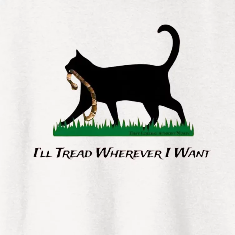 ILl Tread Wherever I Want ILl Tread Wherever I Want Women's Crop Top Tee