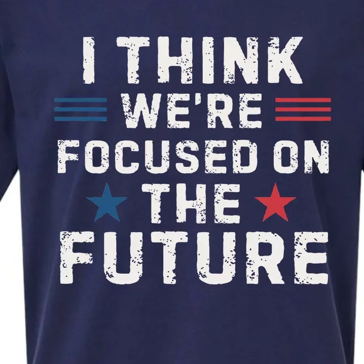 I Think We Focused On The Future Trump Vance Debate 2024 Sueded Cloud Jersey T-Shirt