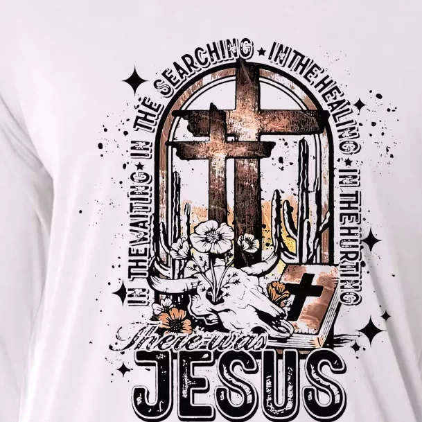 In The Waiting Searching Healing Hurting There Was Jesus Cooling Performance Long Sleeve Crew