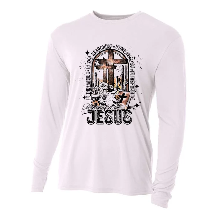 In The Waiting Searching Healing Hurting There Was Jesus Cooling Performance Long Sleeve Crew