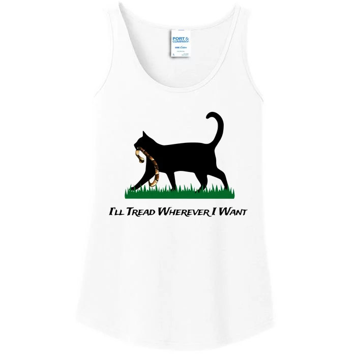 ILl Tread Wherever I Want Ladies Essential Tank