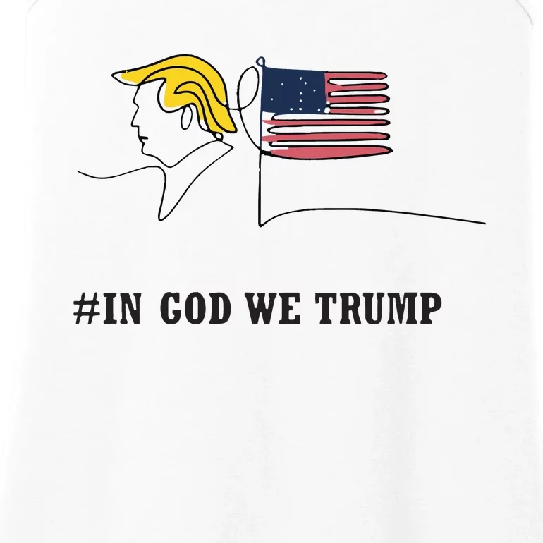 In Trust We Trump Republican Trump 4th Of July Day Ladies Essential Tank