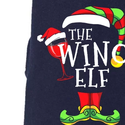 I'm The Wino Elf Family Matching Christmas Gift Group Doggie 3-End Fleece Hoodie