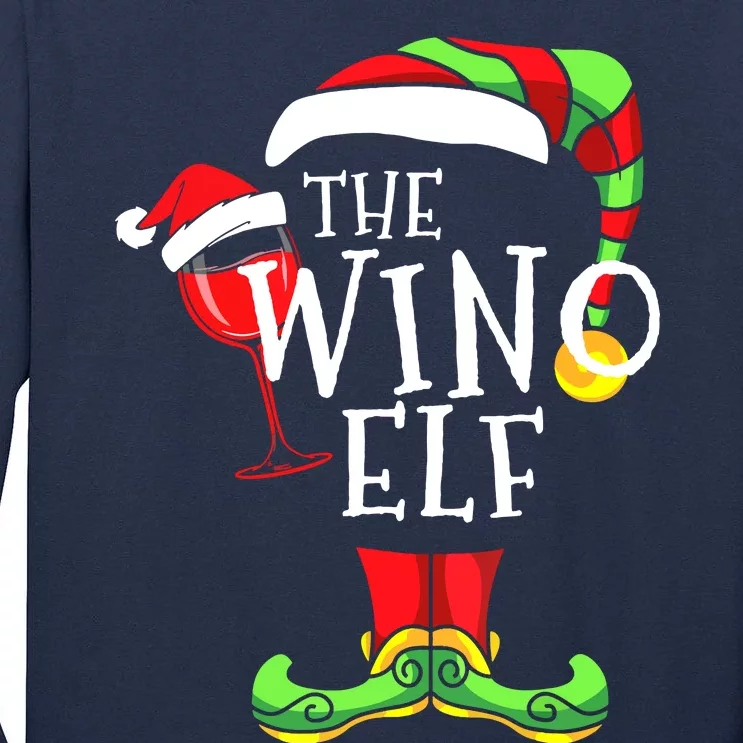 I'm The Wino Elf Family Matching Christmas Gift Group Tall Long Sleeve T-Shirt