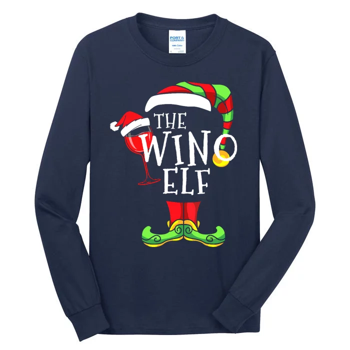 I'm The Wino Elf Family Matching Christmas Gift Group Tall Long Sleeve T-Shirt